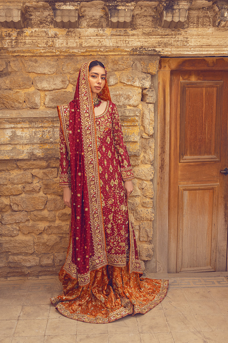 Hand Printed Chiffon Dupatta (as shown)