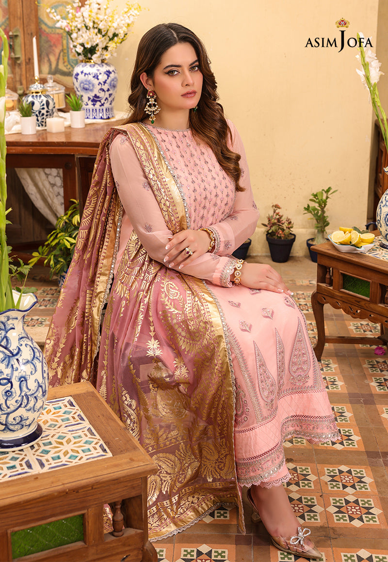 AJZBD-03 EMBROIDERED CHIFFON Stitched 1 PC