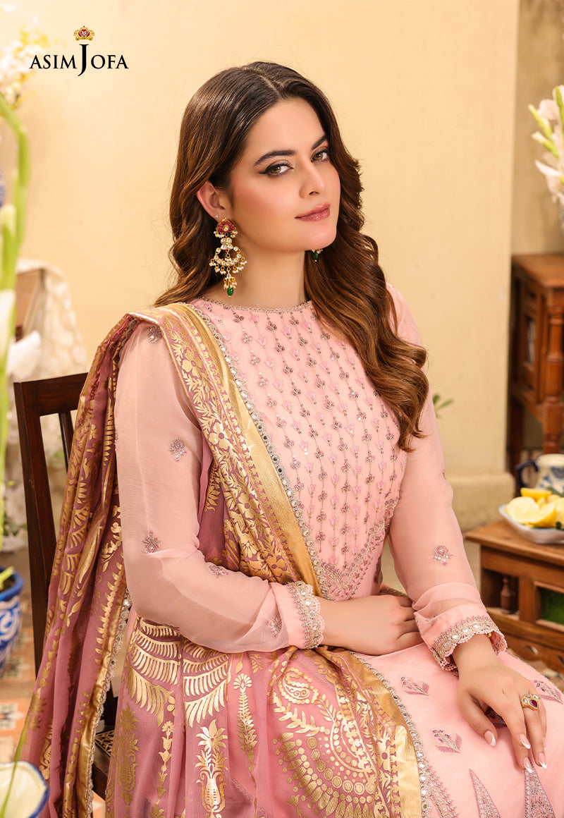AJZBD-03 EMBROIDERED CHIFFON Stitched 1 PC