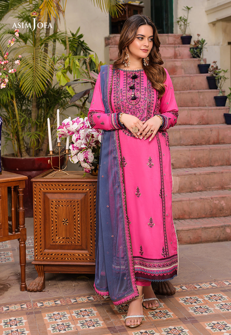 AJZB-19 EMBROIDERED CAMBRIC 3 PCS