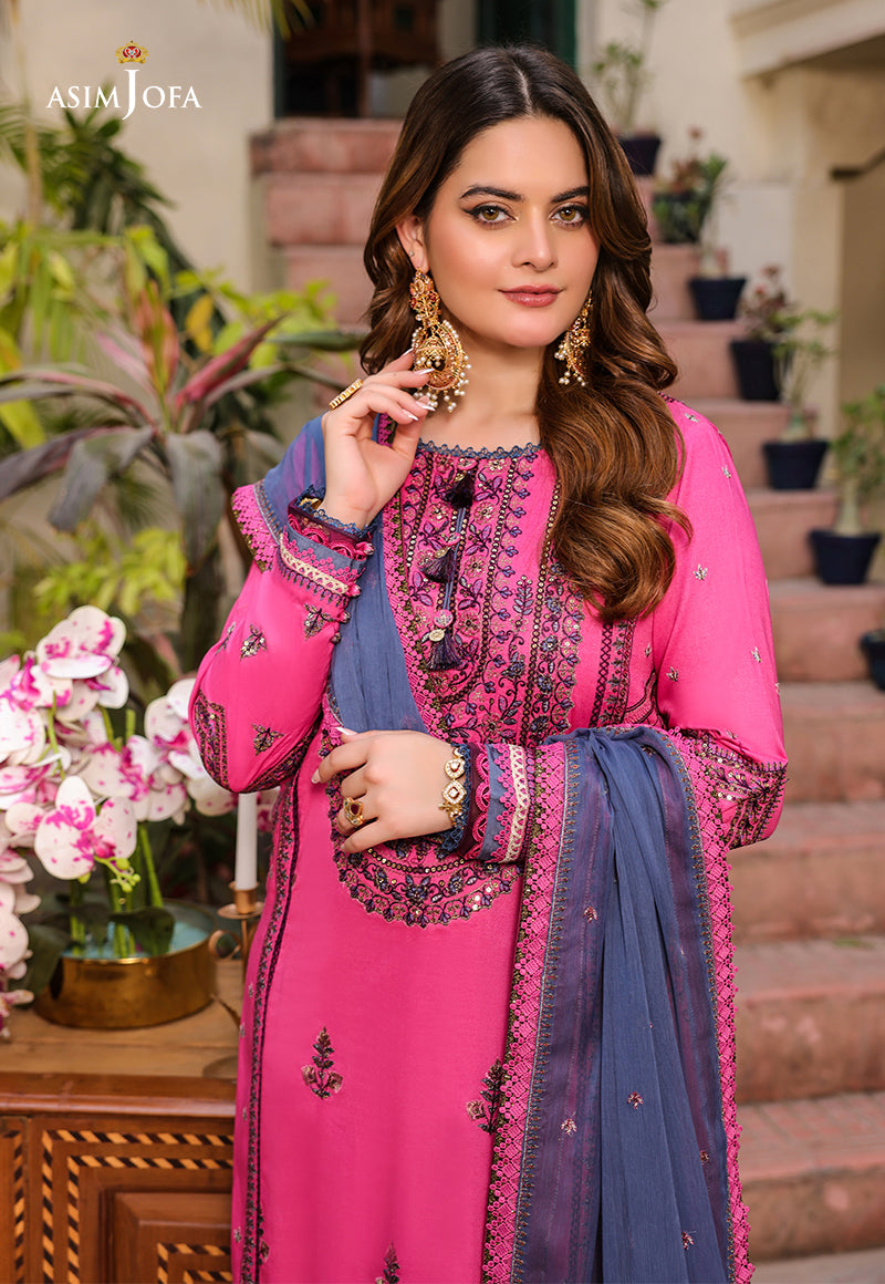 AJZB-19 EMBROIDERED CAMBRIC 3 PCS