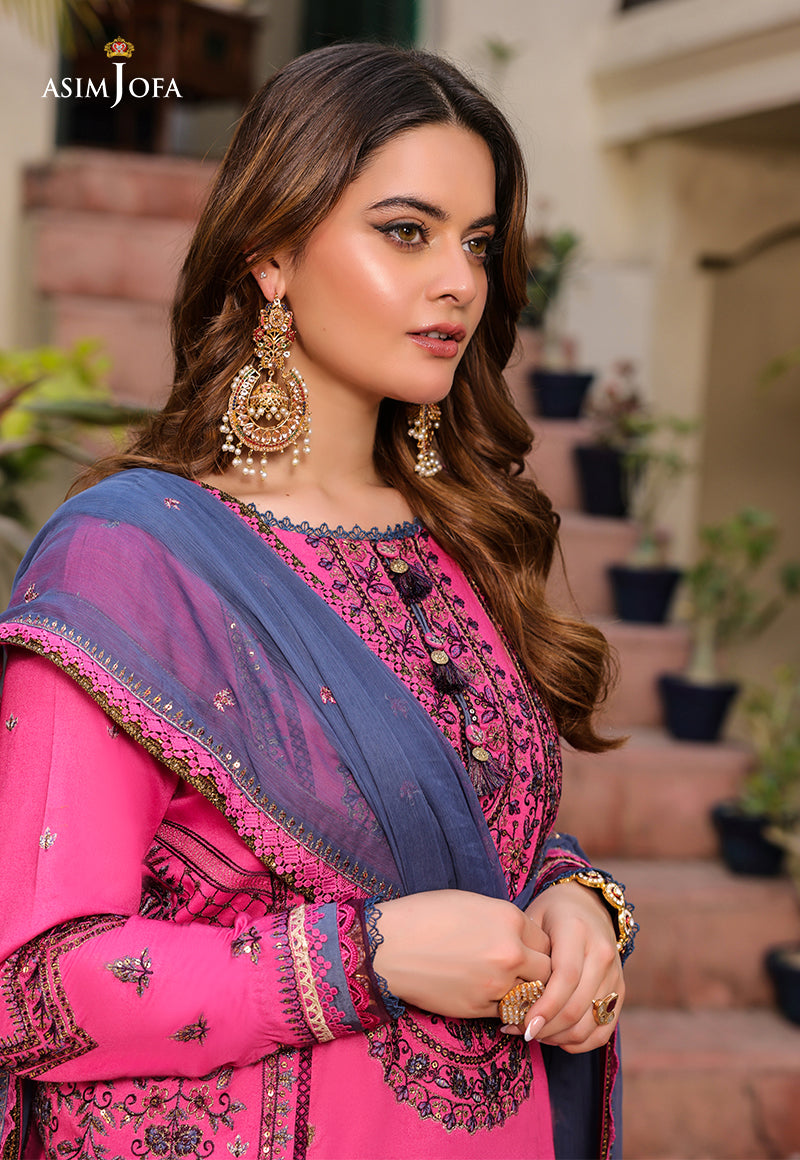 AJZB-19 EMBROIDERED CAMBRIC 3 PCS
