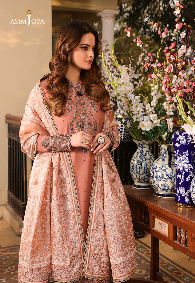 AJZBD-23 EMBROIDERED STITCHED 3 PCS