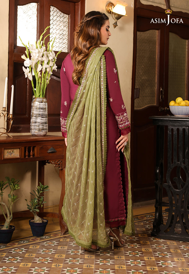 AJZBD-11 EMBROIDERED CAMBRIC Stitched 2 PCS