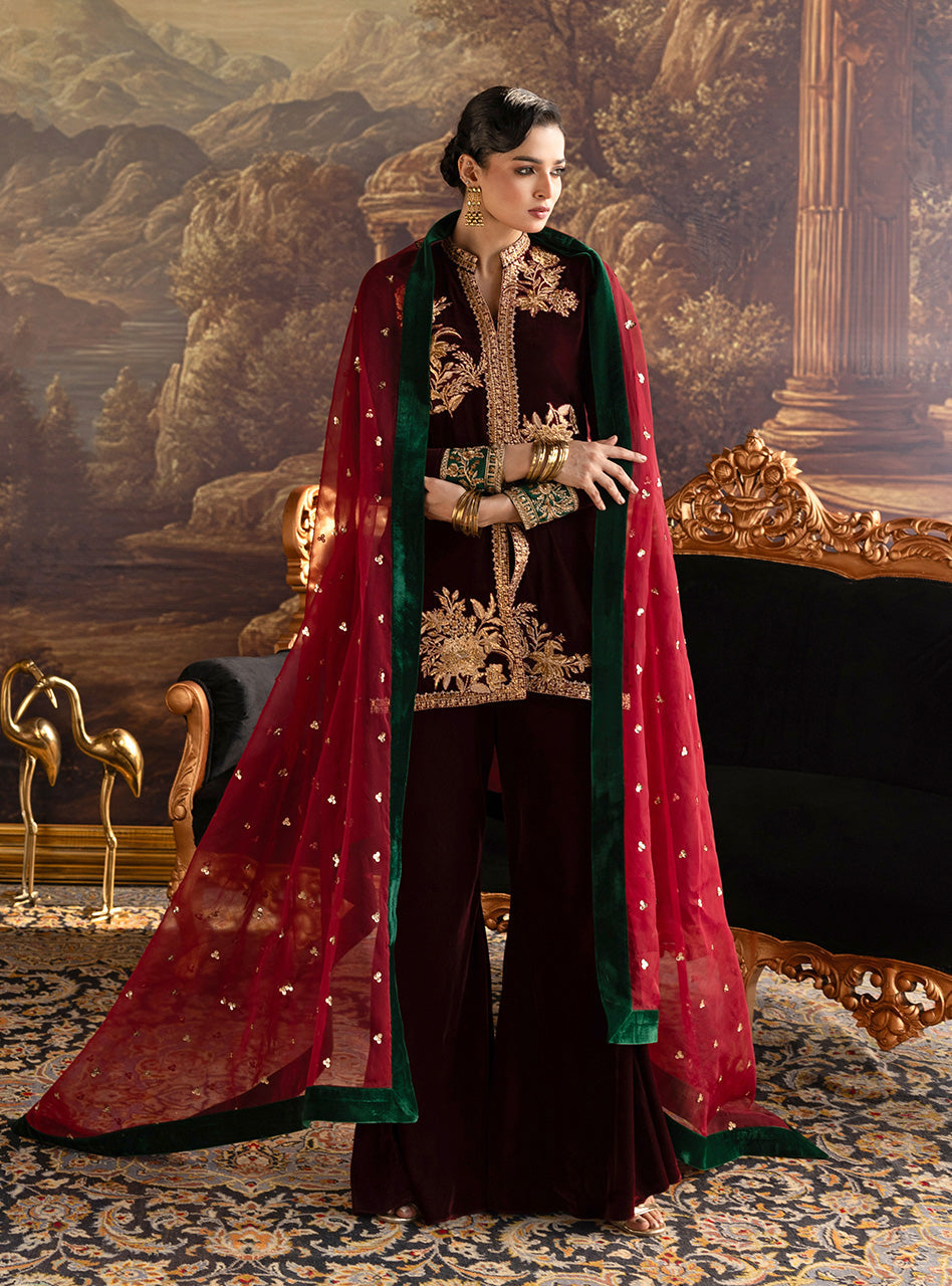 Claret Flared Pants