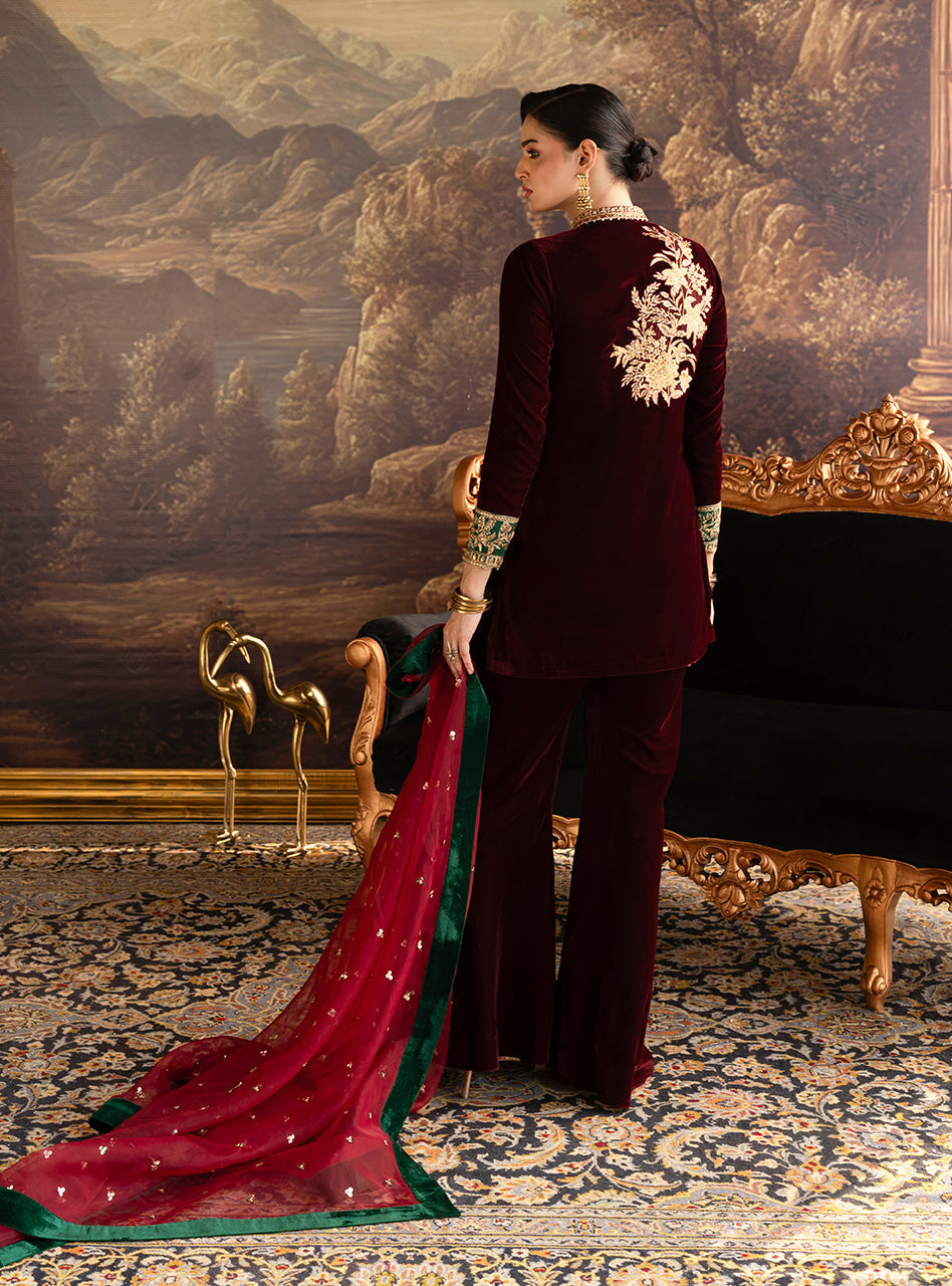 Claret Flared Pants