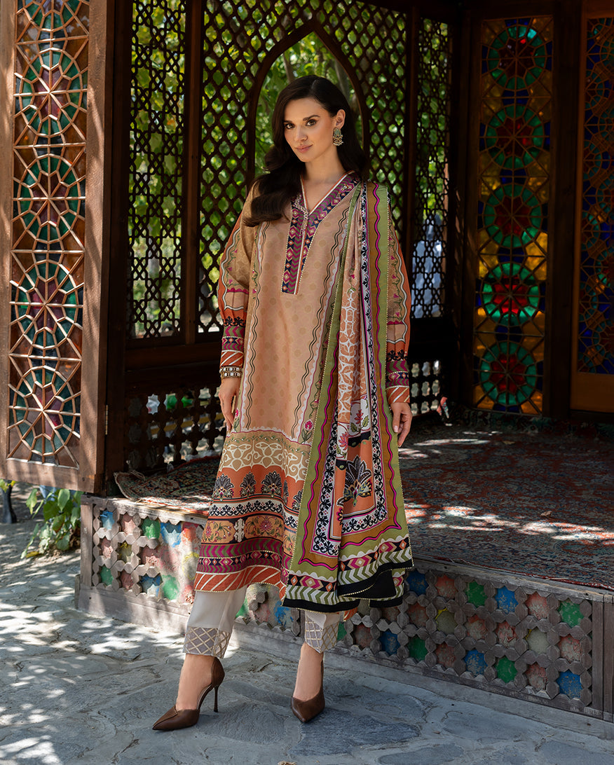 3 Piece - Embroidered Lawn Suit
