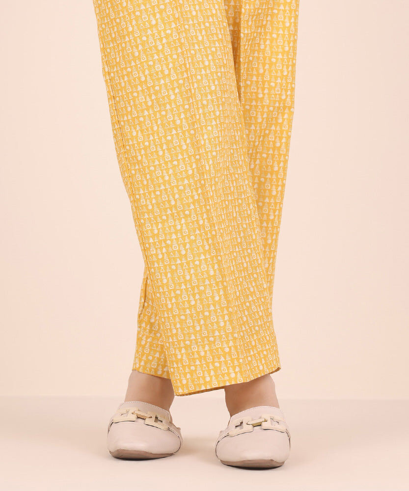 Printed Light Khaddar Pants