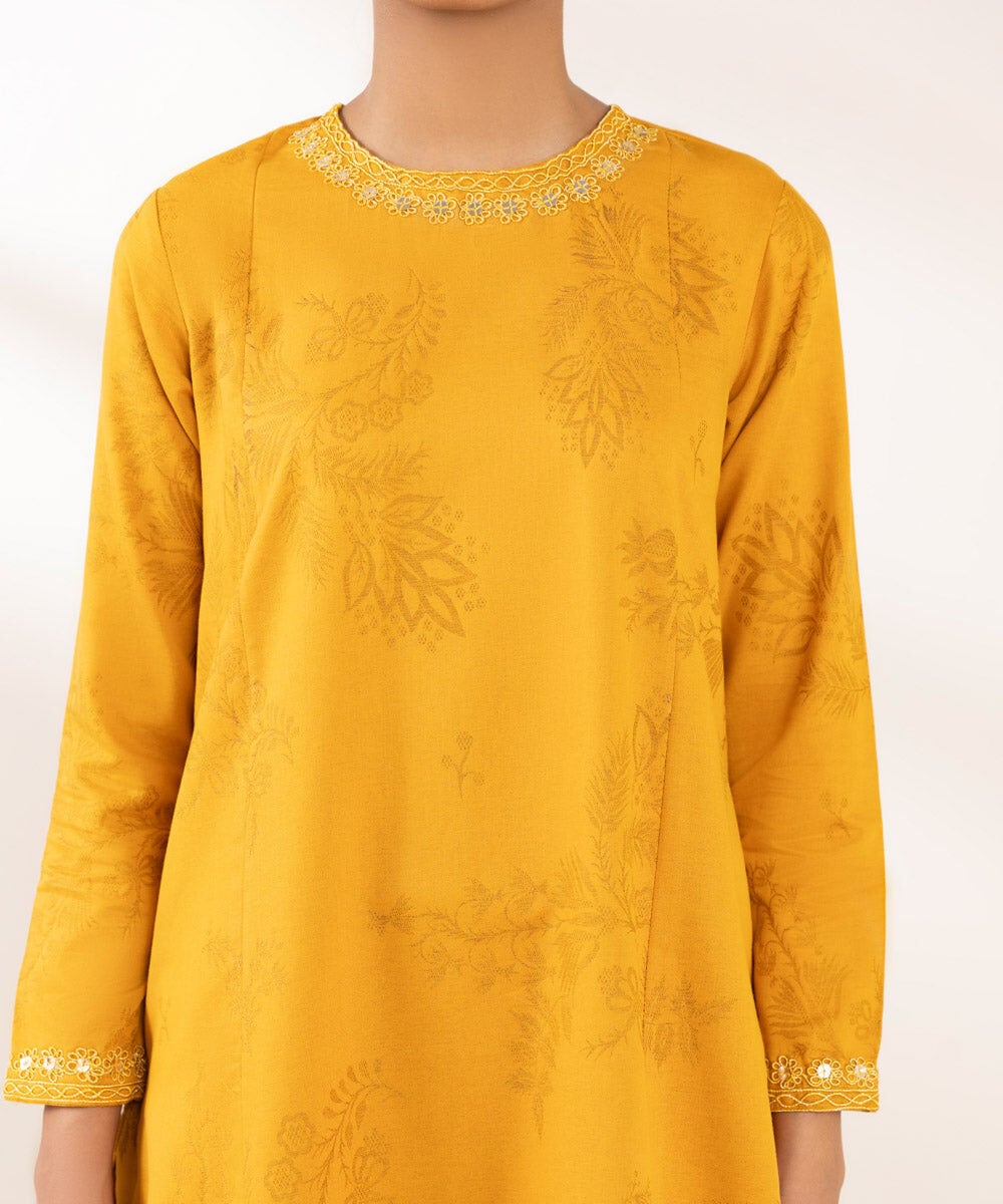 Embroidered Cotton Jacquard Shirt