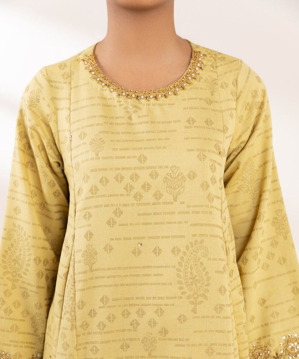 Embroidered Cotton Jacquard Shirt