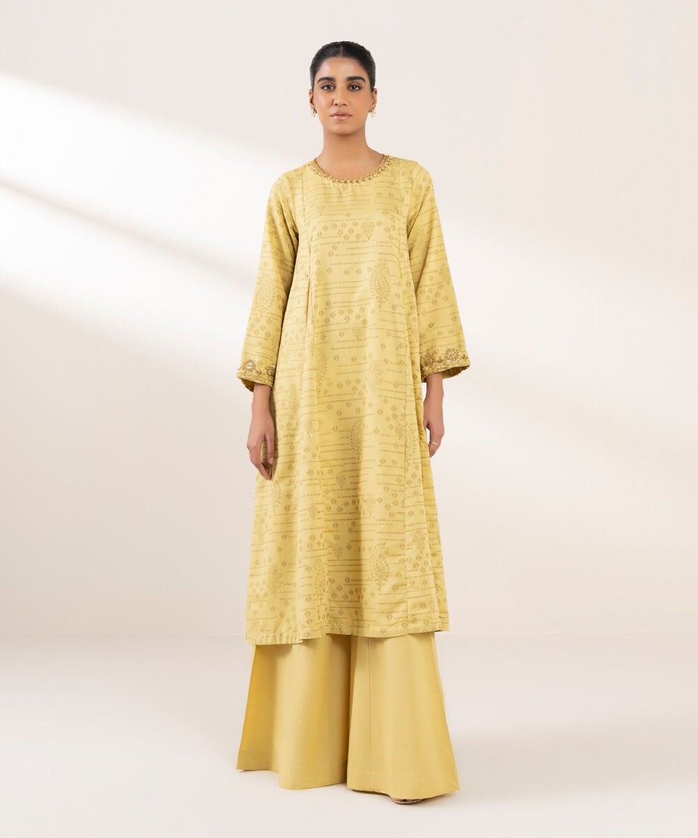 Embroidered Cotton Jacquard Shirt