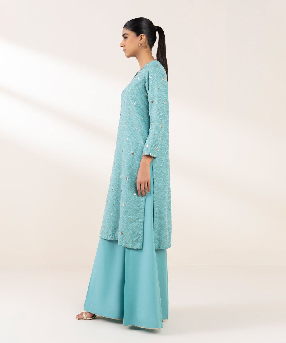 Embroidered Cotton Jacquard Shirt