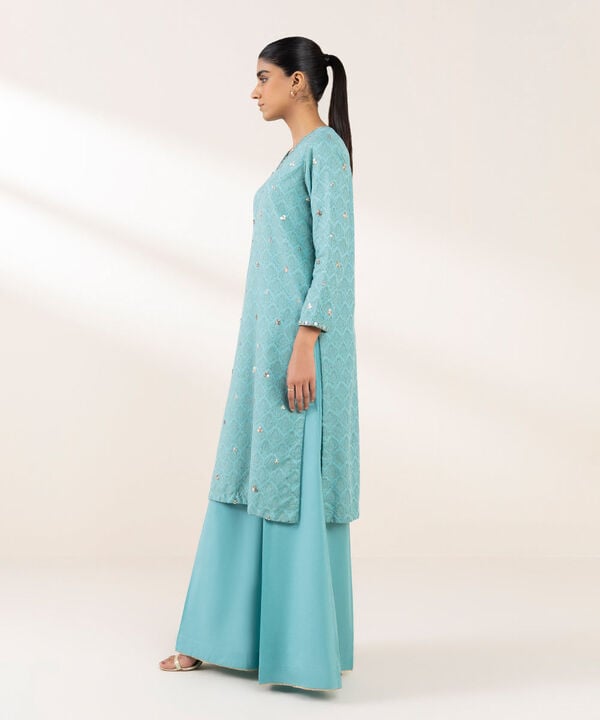 Embroidered Cotton Jacquard Shirt