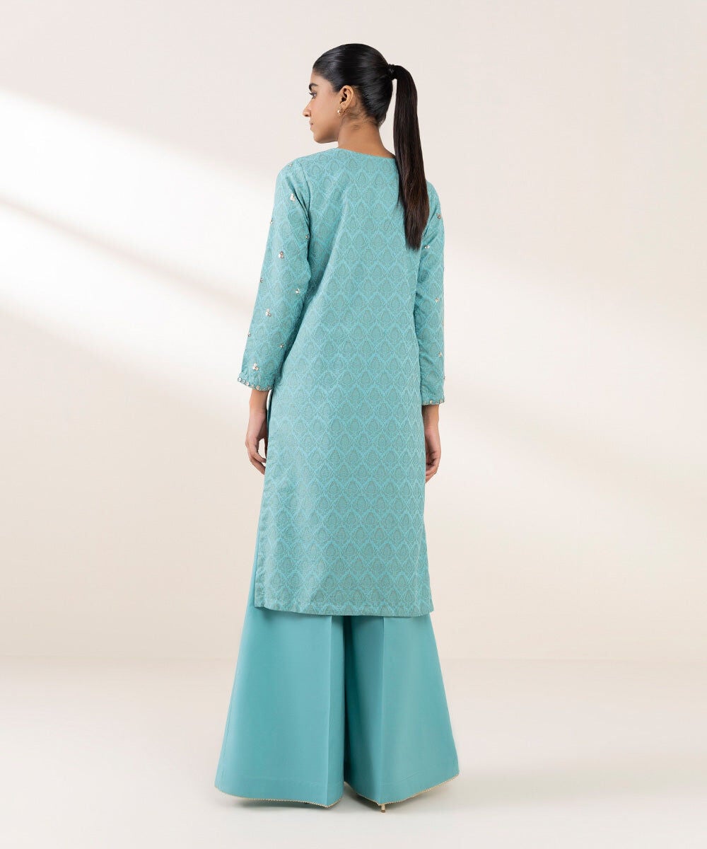 Embroidered Cotton Jacquard Shirt