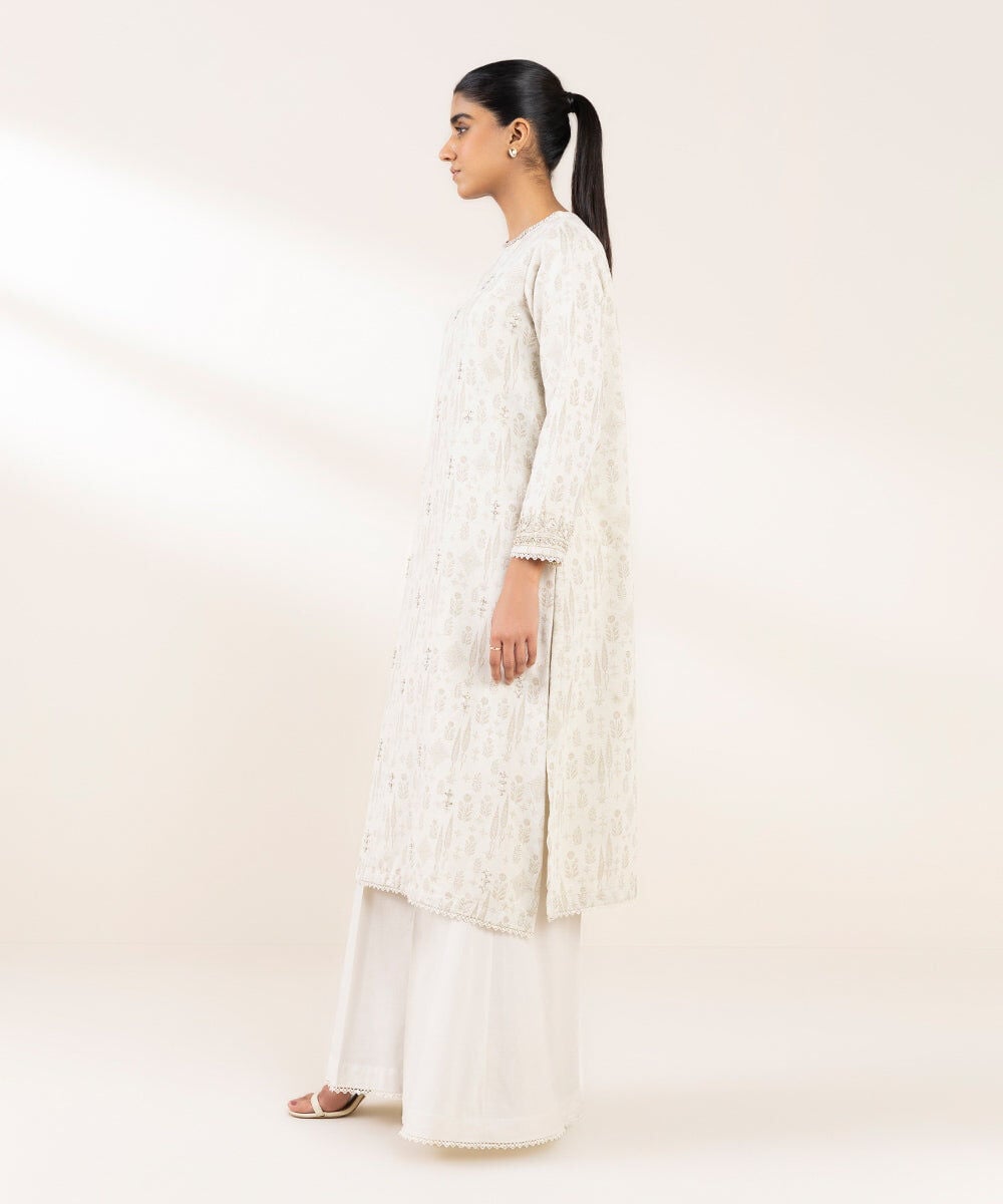 Embroidered Cotton Jacquard Shirt