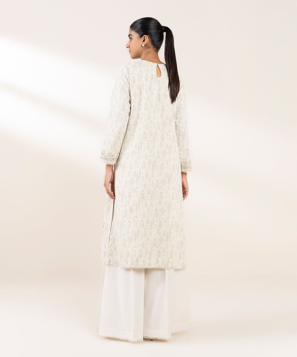 Embroidered Cotton Jacquard Shirt