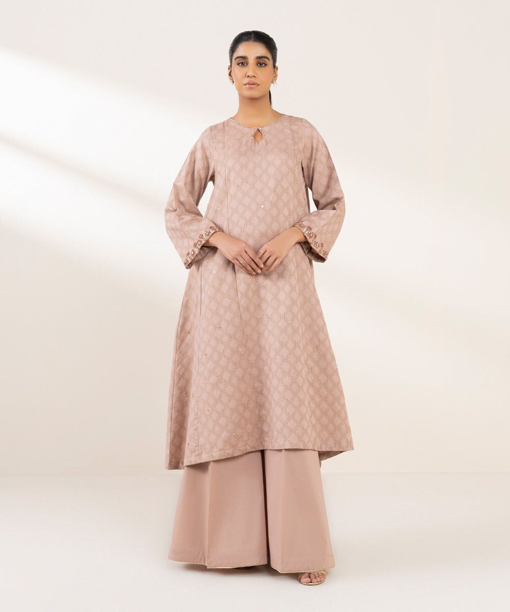 Embroidered Cotton Jacquard Shirt