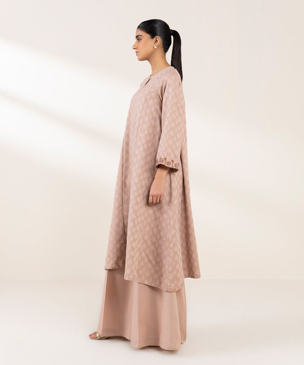 Embroidered Cotton Jacquard Shirt