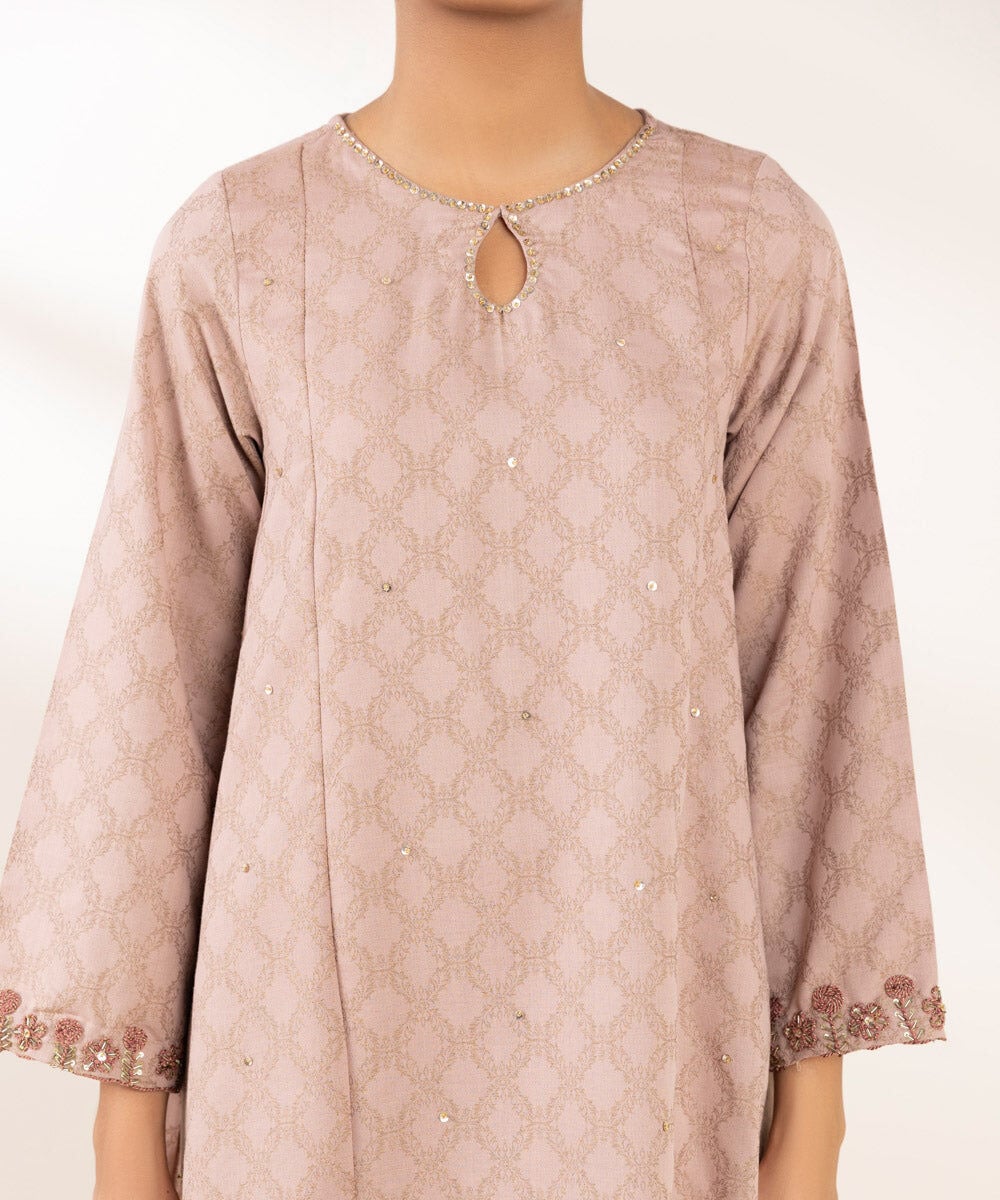 Embroidered Cotton Jacquard Shirt