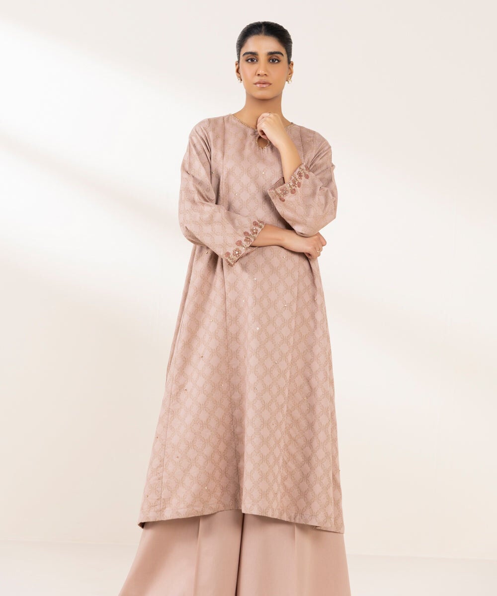 Embroidered Cotton Jacquard Shirt