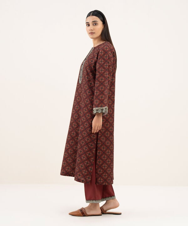 Embroidered Khaddar Shirt