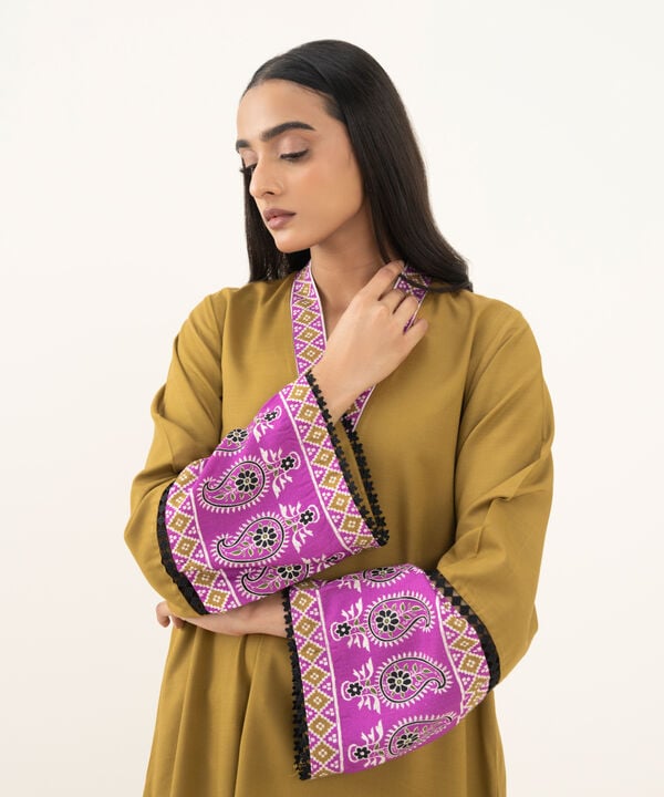 Solid Arabic Khaddar Shirt