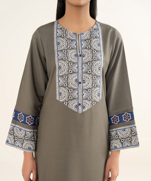 Solid Arabic Khaddar Shirt