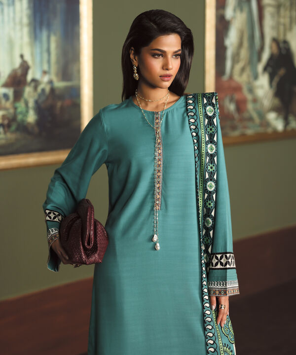 Solid Arabic Khaddar Shirt