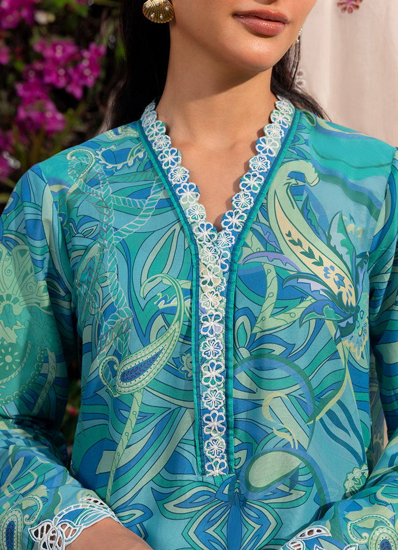 Printed Embroidered Shirt