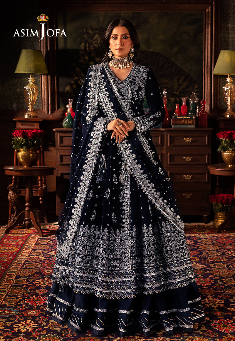 Ajlso-02 Unstitched 3 Pcs Shirt Dupatta Trouser