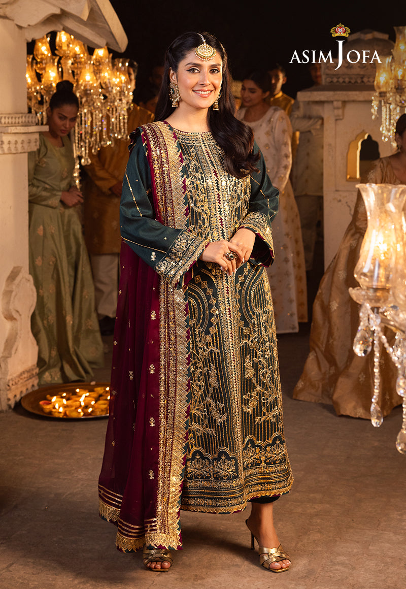 AJRA-27 EMBROIDERED JACQUARD 3 PCS