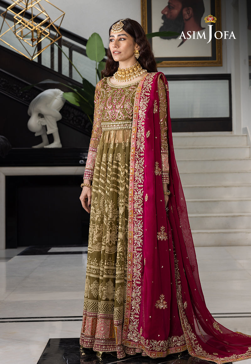 AJJHD-03 EMBROIDERED CHIFFON STITCHED 3 PC