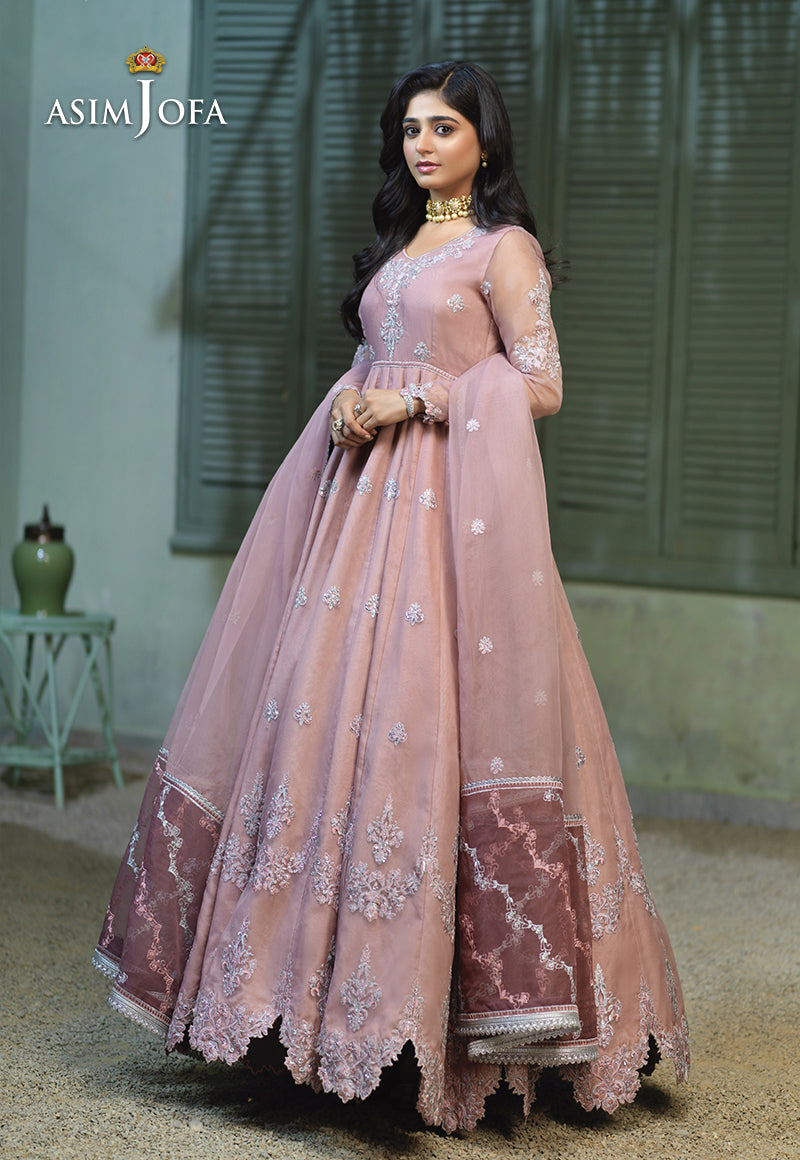 AJFC-54 EMBROIDERED ORGANZA 3 PCS