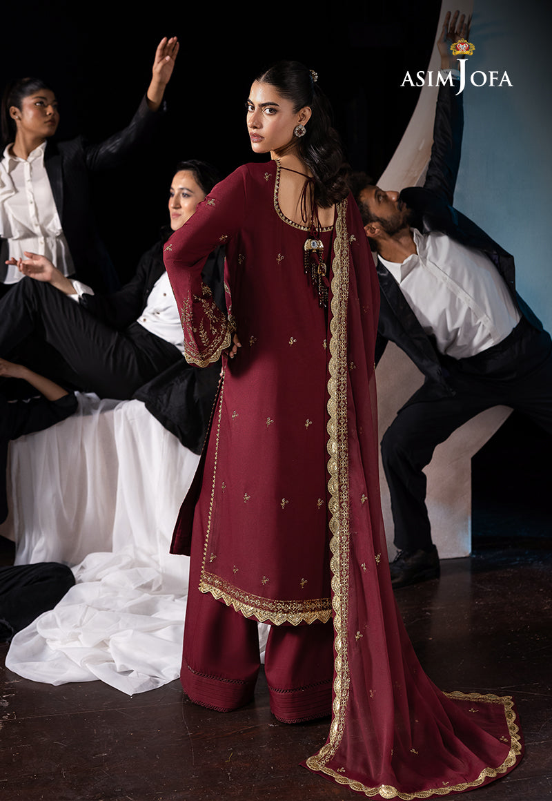 AJLF-02 EMBROIDERED BOSKI SILK 3 PCS