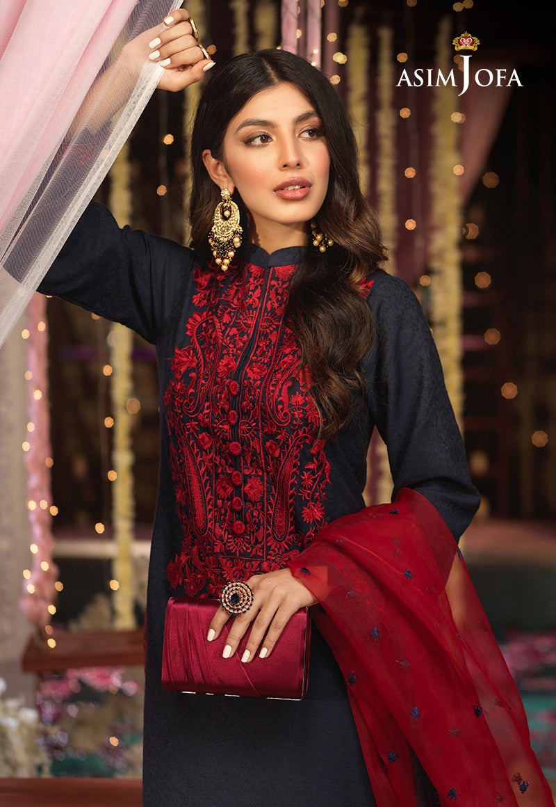 AJFC-13 EMBROIDERED COTTON JACQUARD 3 PCS