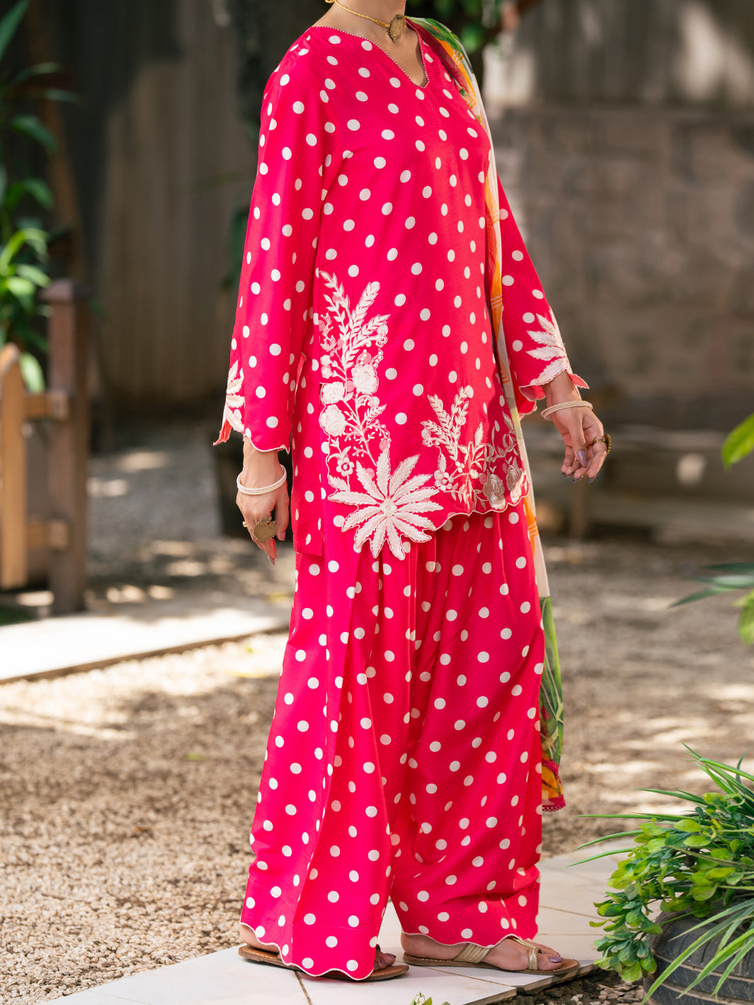 Fuchsia Silk Lawn 3Pc Stitched - AWP-3PS-957