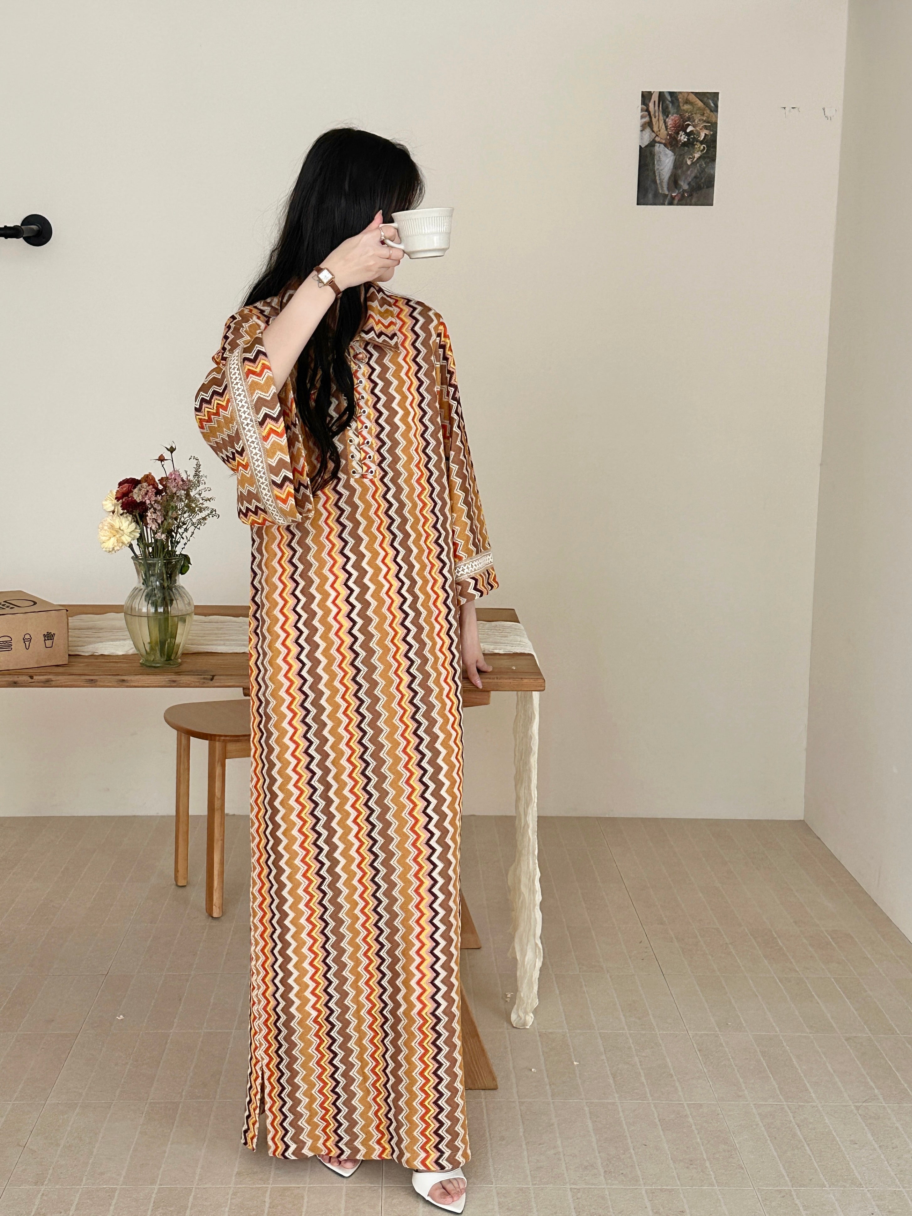 Mellisa Zig Zag Crochet Dress