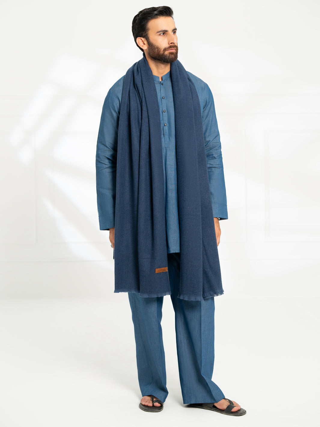 Royal Blue Casual Shawl - AL-SH-042