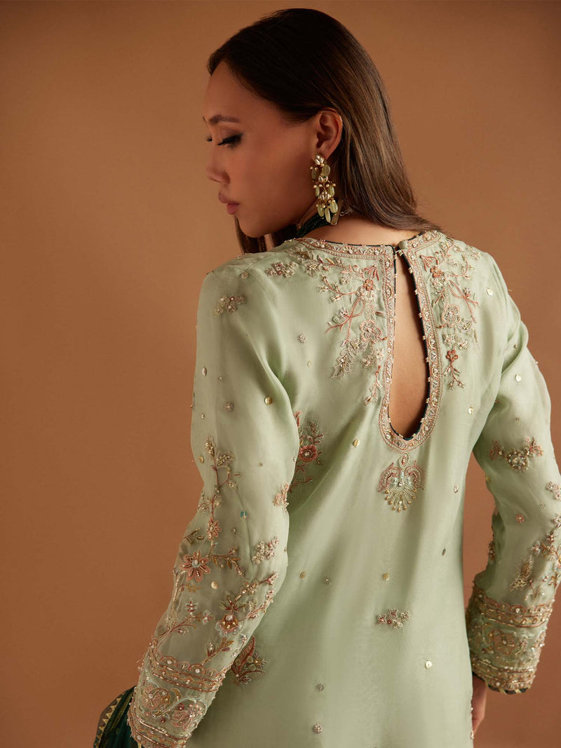 Natasha, Crushed Izaar & Dupatta