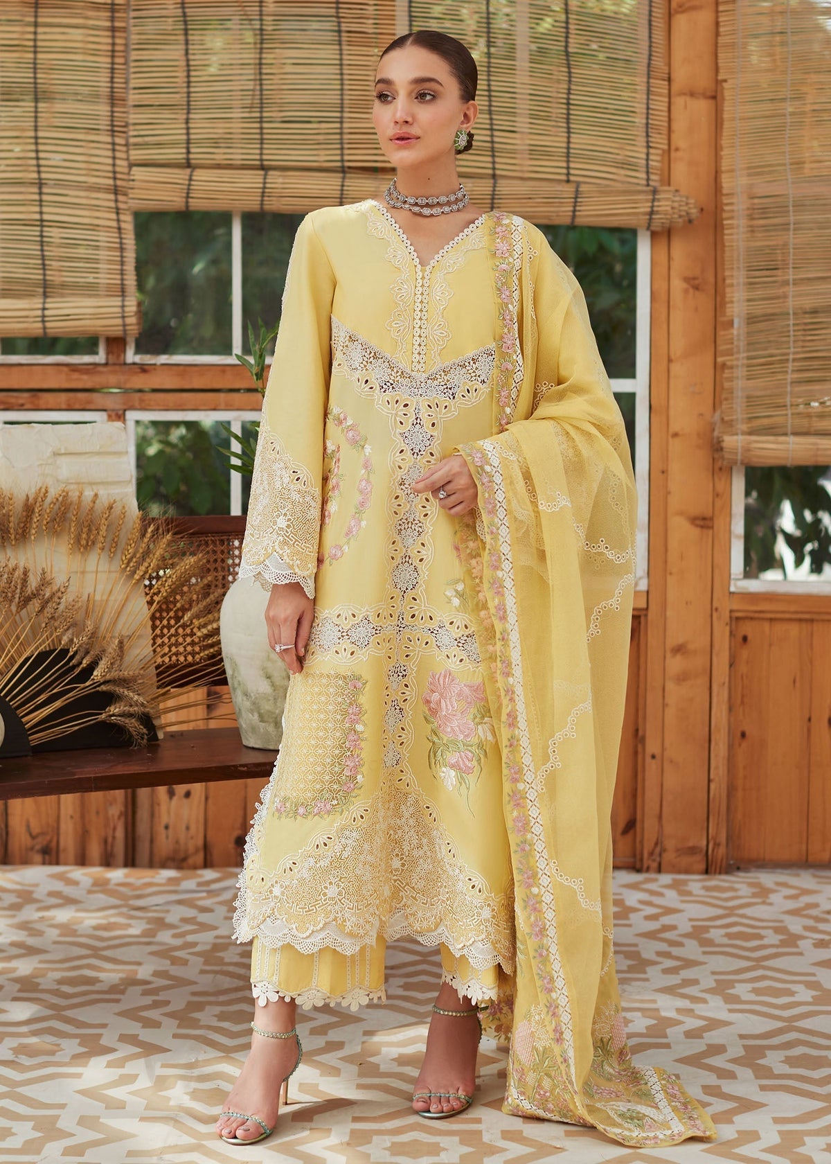 Under the Tuscan Sun Style — Mairaz Canary Lawn Suit