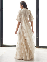 BLOUSE, SHARARA & DRAPED DUPATTA