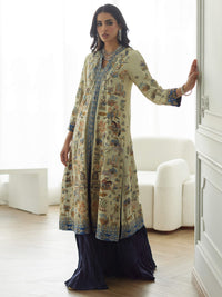 BORGIA, BLOUSE & CRUSHED SHARARA