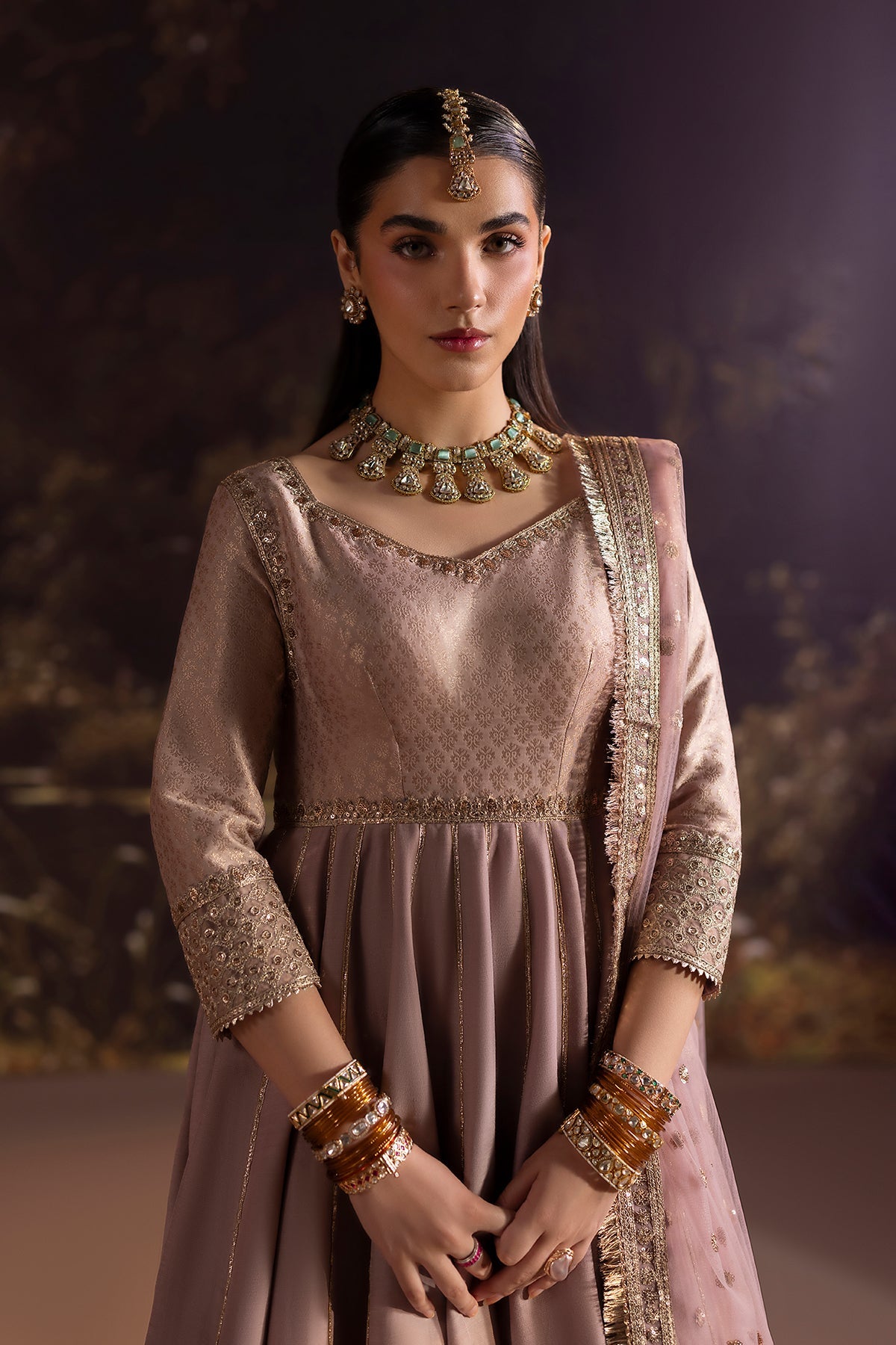 3-PC Stitched Embroidered Raw silk CMA-6-456