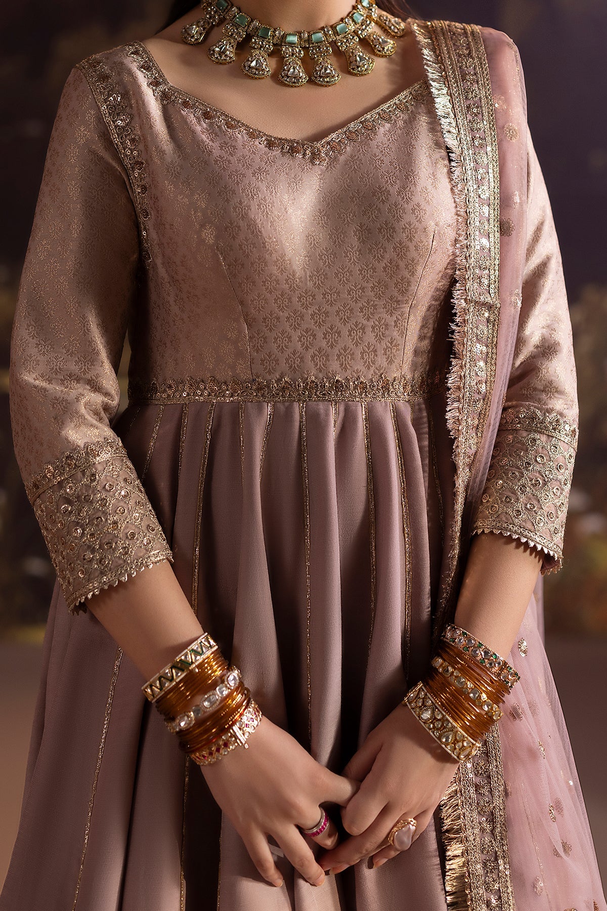 3-PC Stitched Embroidered Raw silk CMA-6-456