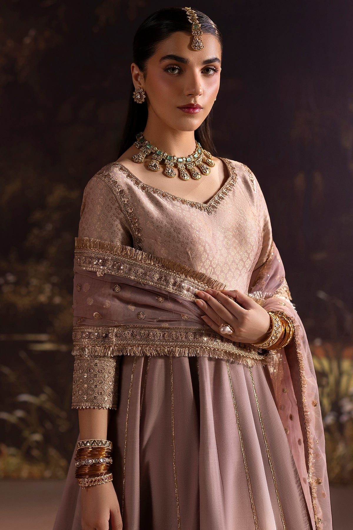 3-PC Stitched Embroidered Raw silk CMA-6-456