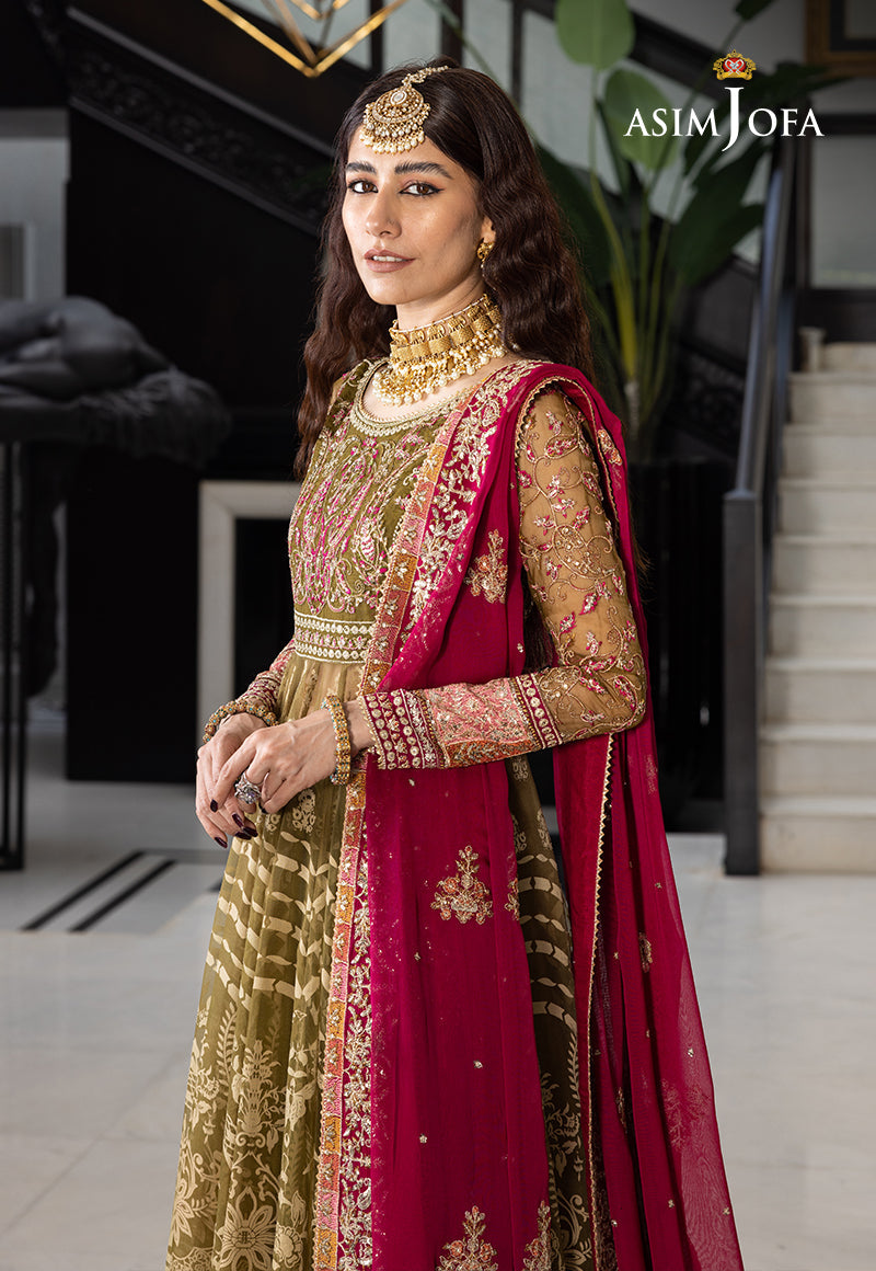 AJJHD-03 EMBROIDERED CHIFFON STITCHED 3 PC
