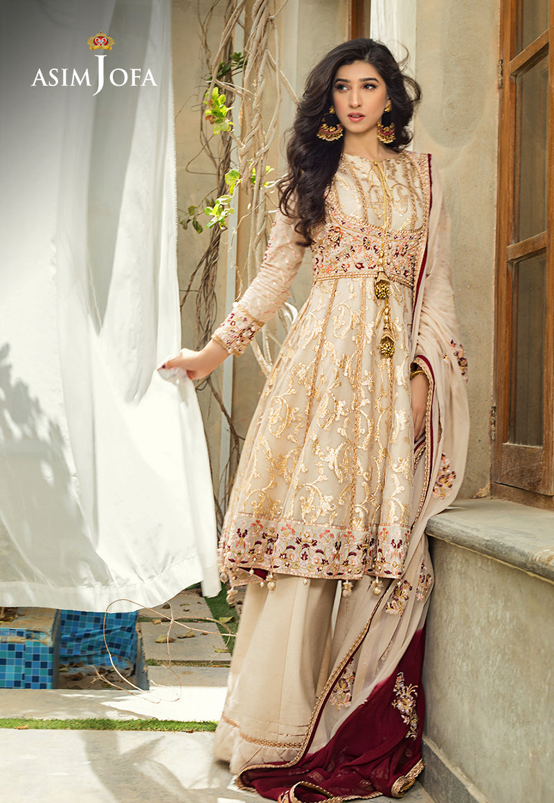 AJLE-10 EMBROIDERED ORGANZA 3 PCS