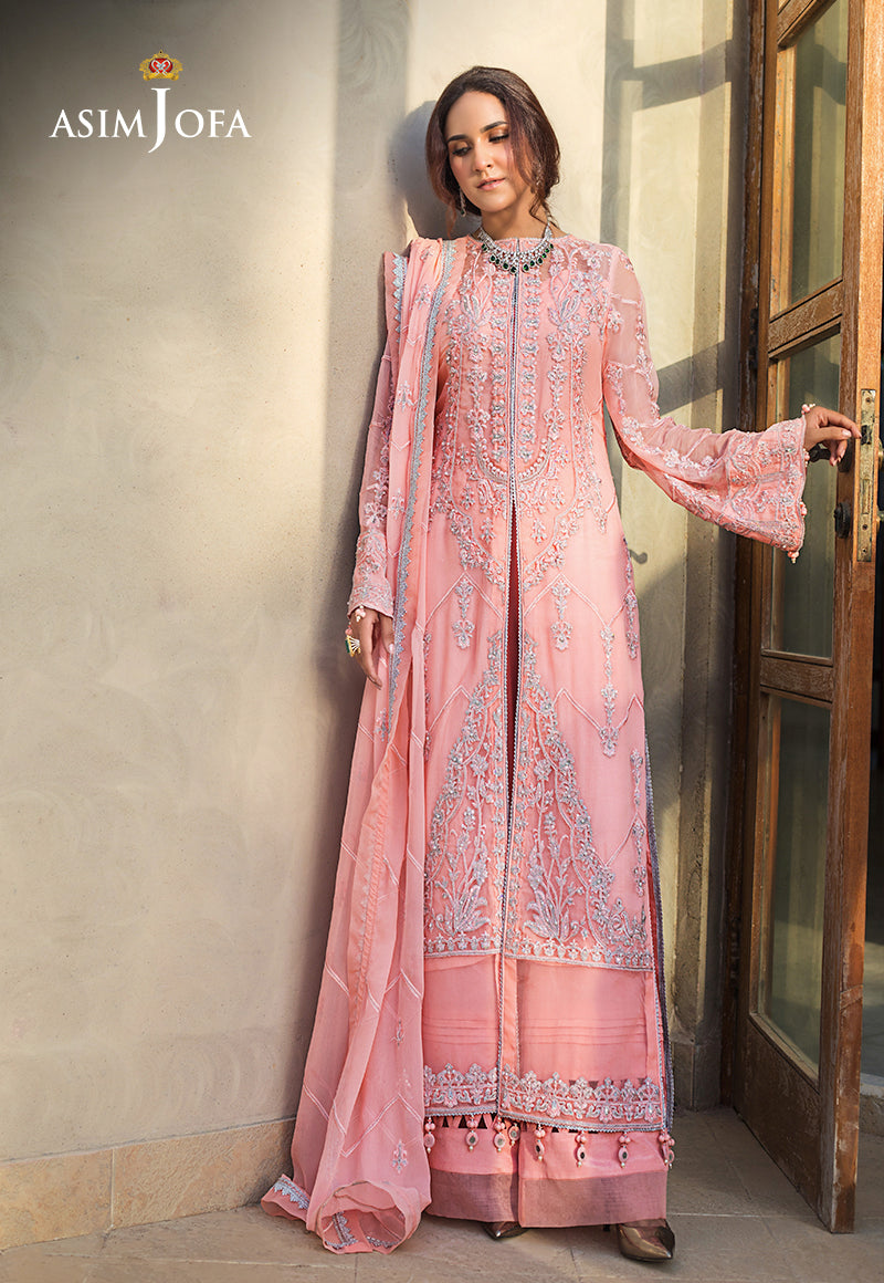 AJLE-08 EMBROIDERED CHIFFON 3 PCS