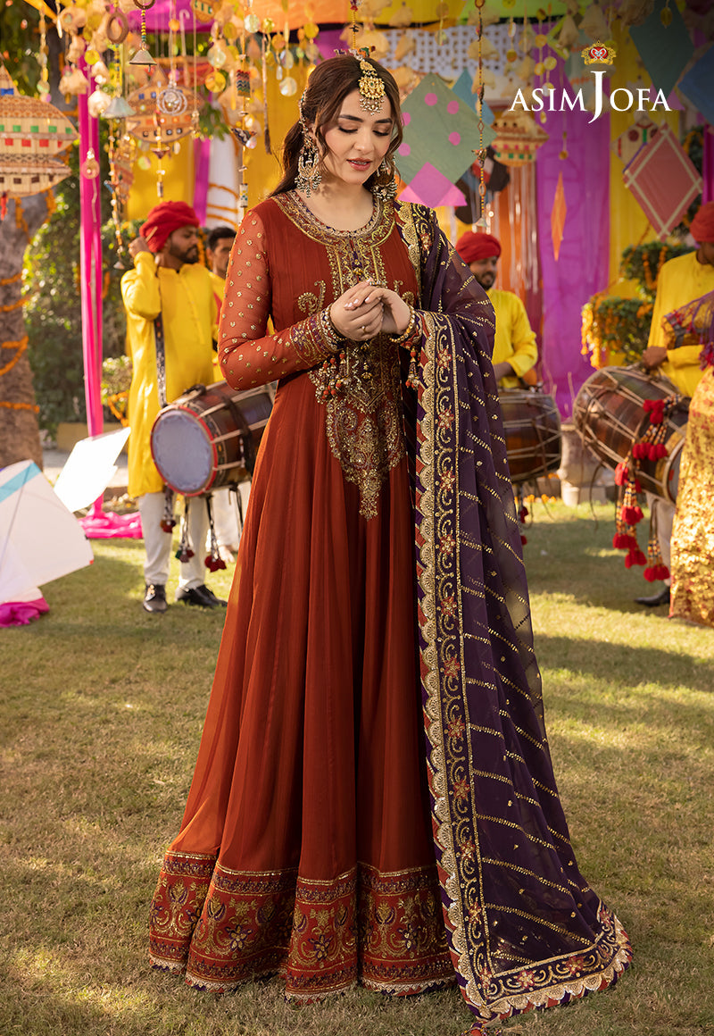 AJDAD-19 EMBROIDERED CHIFFON 2 PCS