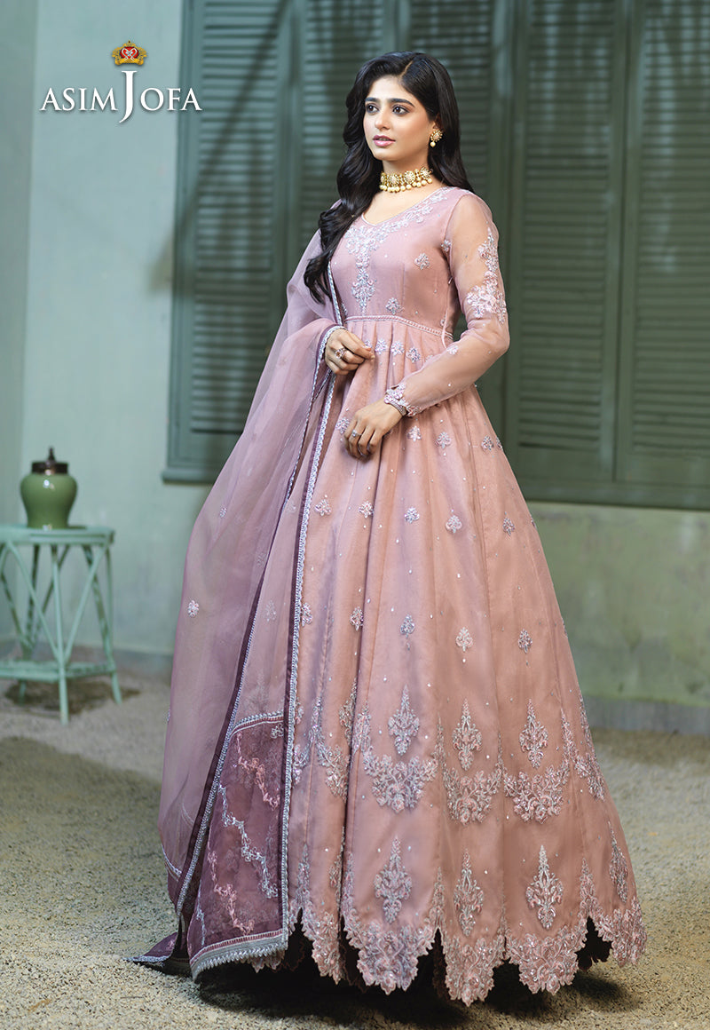 AJFC-54 EMBROIDERED ORGANZA 3 PCS
